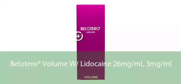 Belotero® Volume W/ Lidocaine 26mg/ml, 3mg/ml 
