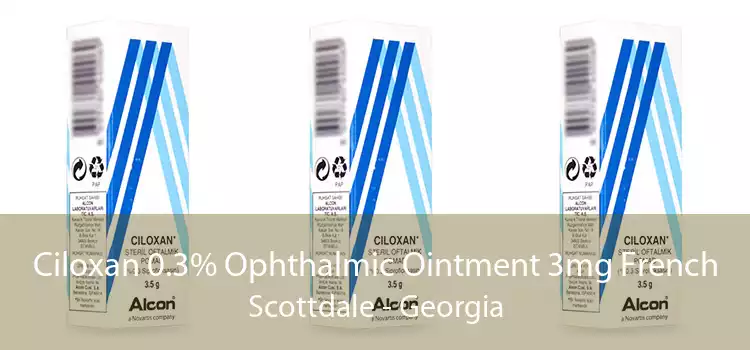 Ciloxan 0.3% Ophthalmic Ointment 3mg French Scottdale - Georgia