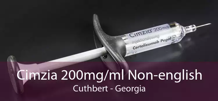Cimzia 200mg/ml Non-english Cuthbert - Georgia
