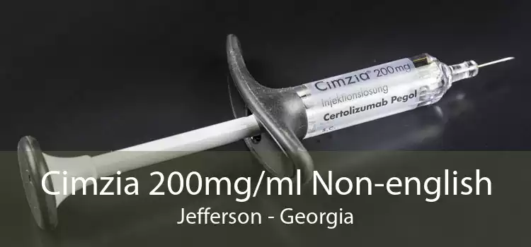 Cimzia 200mg/ml Non-english Jefferson - Georgia