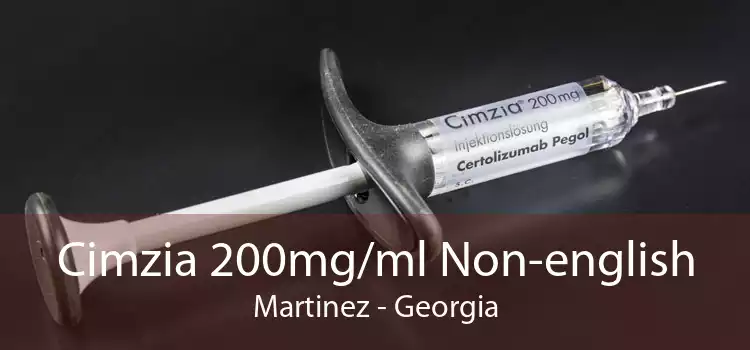 Cimzia 200mg/ml Non-english Martinez - Georgia