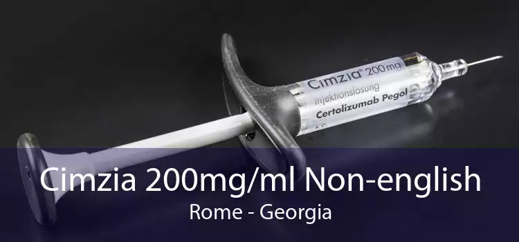 Cimzia 200mg/ml Non-english Rome - Georgia