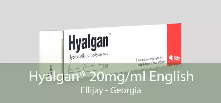 Hyalgan® 20mg/ml English Ellijay - Georgia