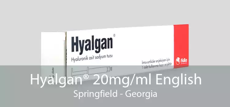 Hyalgan® 20mg/ml English Springfield - Georgia