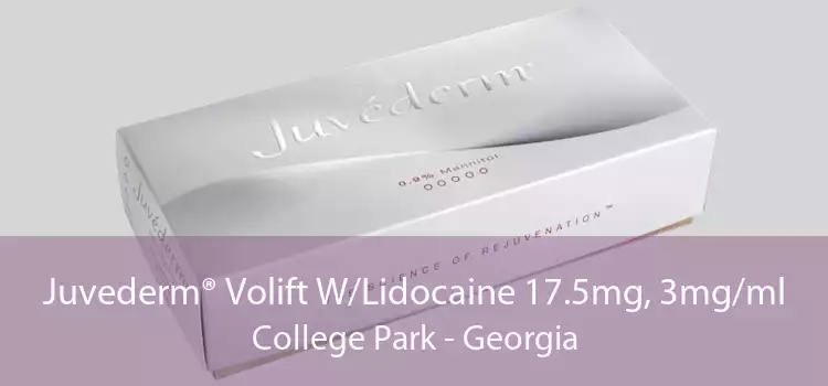 Juvederm® Volift W/Lidocaine 17.5mg, 3mg/ml College Park - Georgia