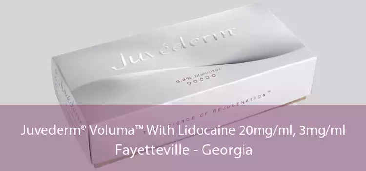 Juvederm® Voluma™ With Lidocaine 20mg/ml, 3mg/ml Fayetteville - Georgia