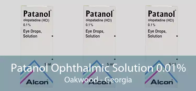 Patanol Ophthalmic Solution 0.01% Oakwood - Georgia
