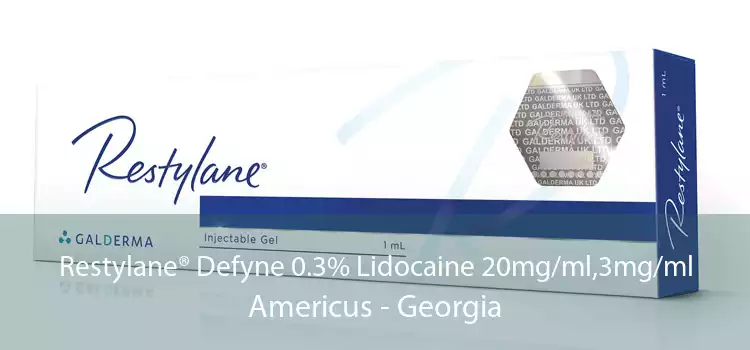 Restylane® Defyne 0.3% Lidocaine 20mg/ml,3mg/ml Americus - Georgia