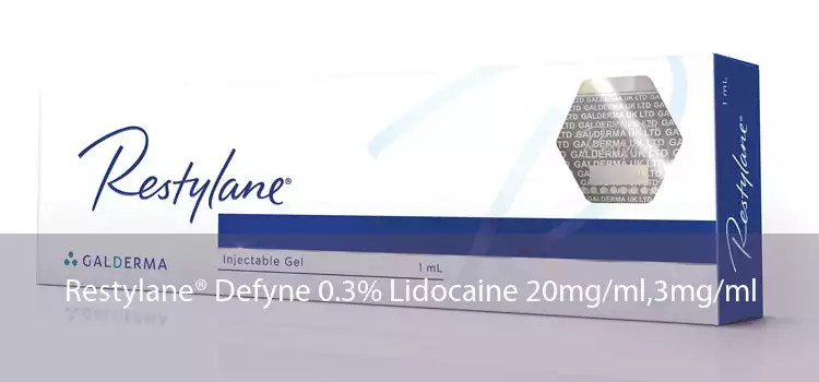 Restylane® Defyne 0.3% Lidocaine 20mg/ml,3mg/ml 