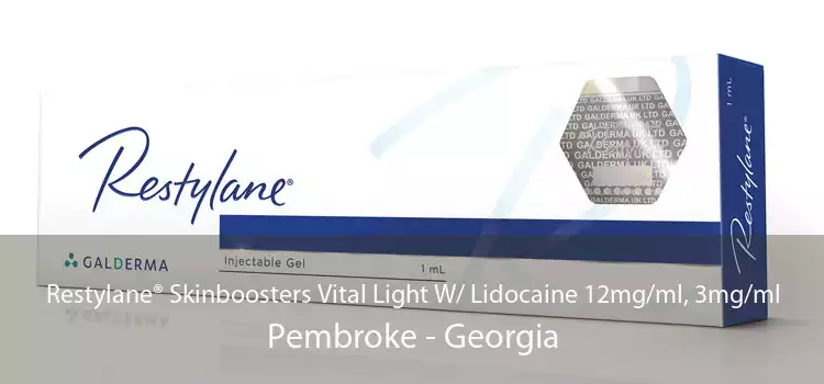 Restylane® Skinboosters Vital Light W/ Lidocaine 12mg/ml, 3mg/ml Pembroke - Georgia