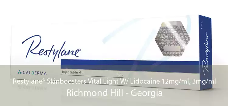 Restylane® Skinboosters Vital Light W/ Lidocaine 12mg/ml, 3mg/ml Richmond Hill - Georgia