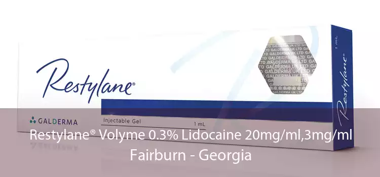 Restylane® Volyme 0.3% Lidocaine 20mg/ml,3mg/ml Fairburn - Georgia