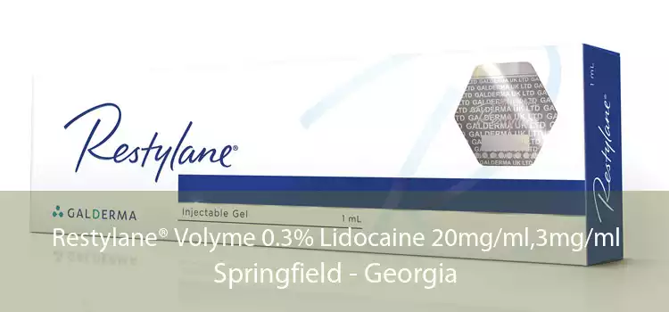 Restylane® Volyme 0.3% Lidocaine 20mg/ml,3mg/ml Springfield - Georgia