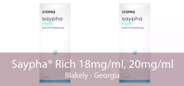 Saypha® Rich 18mg/ml, 20mg/ml Blakely - Georgia