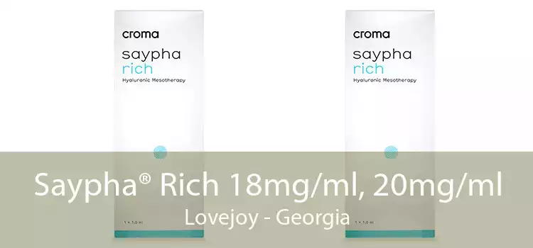 Saypha® Rich 18mg/ml, 20mg/ml Lovejoy - Georgia
