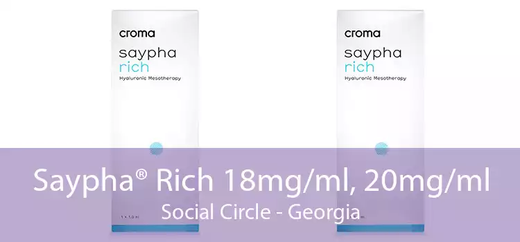 Saypha® Rich 18mg/ml, 20mg/ml Social Circle - Georgia