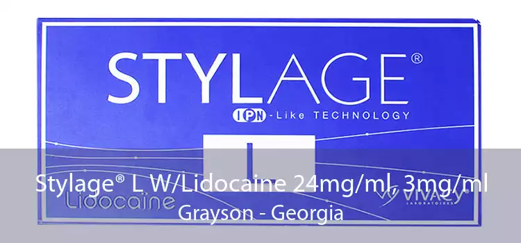 Stylage® L W/Lidocaine 24mg/ml, 3mg/ml Grayson - Georgia