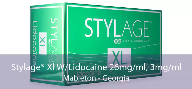 Stylage® Xl W/Lidocaine 26mg/ml, 3mg/ml Mableton - Georgia