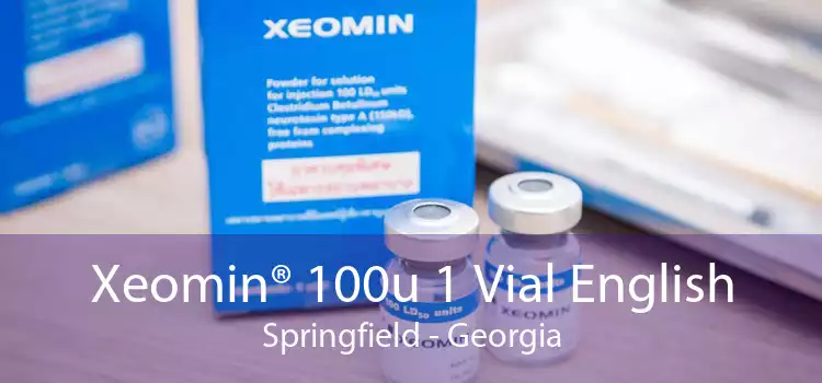 Xeomin® 100u 1 Vial English Springfield - Georgia