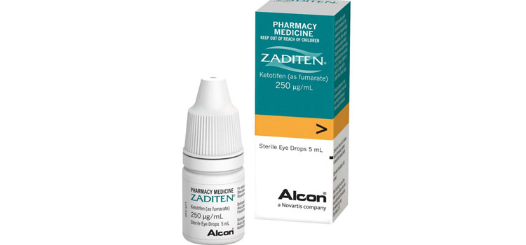 Zaditen® Eye Drops 0.025% dosage Marietta, GA